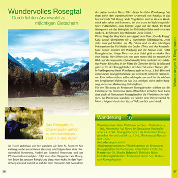 Wanderung: Durch das wundervolle Rosegtal - Oberengadin