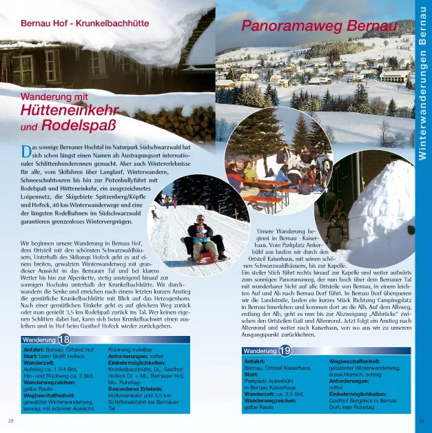 Winter-Erlebnisführer Südschwarzwald - Rodelspaß - Leseprobe Winter-Erlebnisführer Südschwarzwald - Rodelspaß - Leseprobe