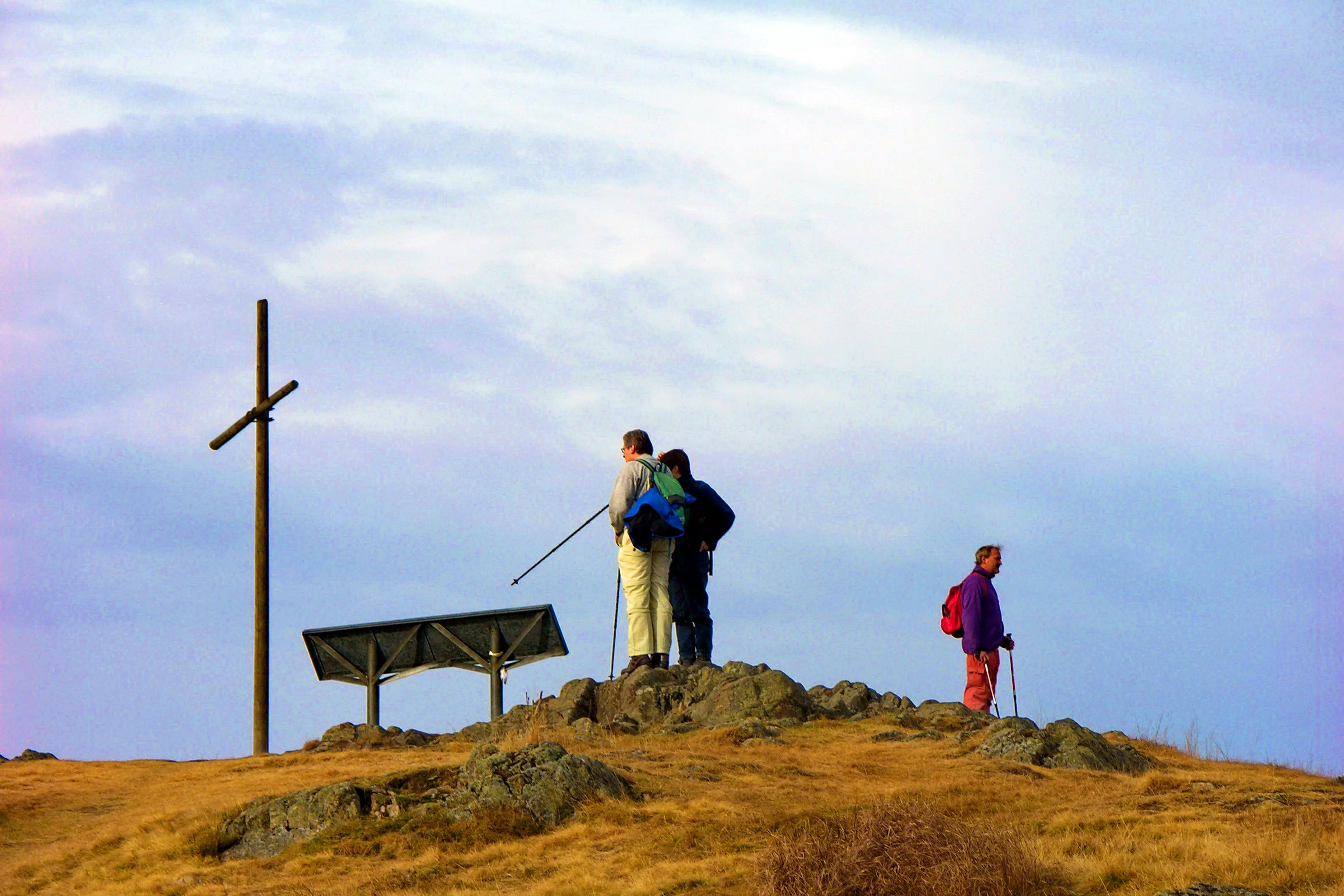 Wanderer auf dem Herzogenhorngipfel Wanderer auf dem Herzogenhorngipfel